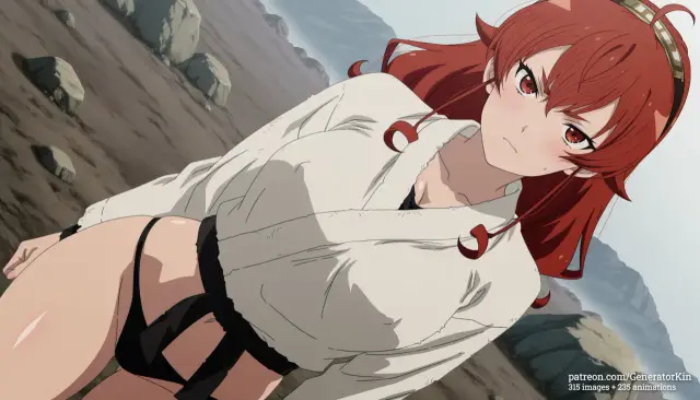 Aemeath, Eris Boreas Greyrat, Orihime Inoue, planche 200. Scarlet El Vandimion, Yakumo Ezo, ahegao, blowjob, double penetration
