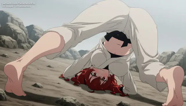 Aemeath, Eris Boreas Greyrat, Orihime Inoue, planche 208. Scarlet El Vandimion, Yakumo Ezo, ahegao, blowjob, double penetration