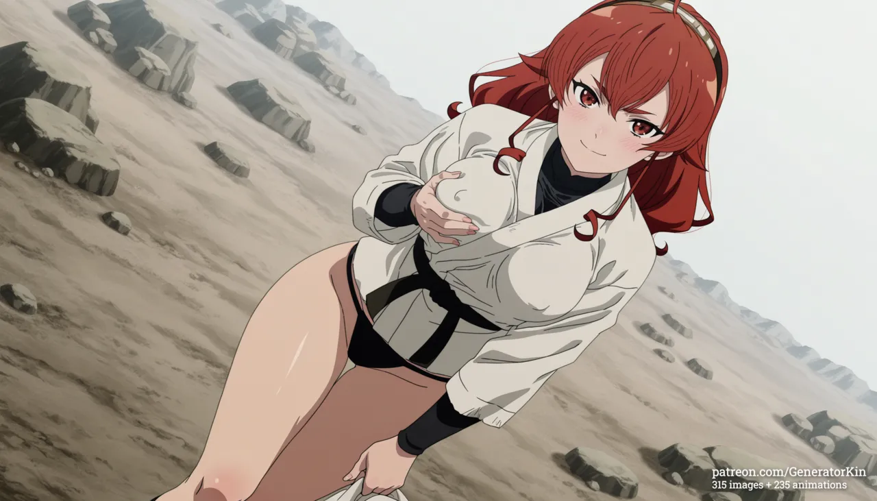 Aemeath, Eris Boreas Greyrat, Orihime Inoue, planche 210. Scarlet El Vandimion, Yakumo Ezo, ahegao, blowjob, double penetration