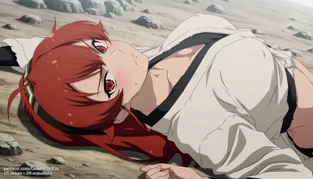Aemeath, Eris Boreas Greyrat, Orihime Inoue, planche 213. Scarlet El Vandimion, Yakumo Ezo, ahegao, blowjob, double penetration
