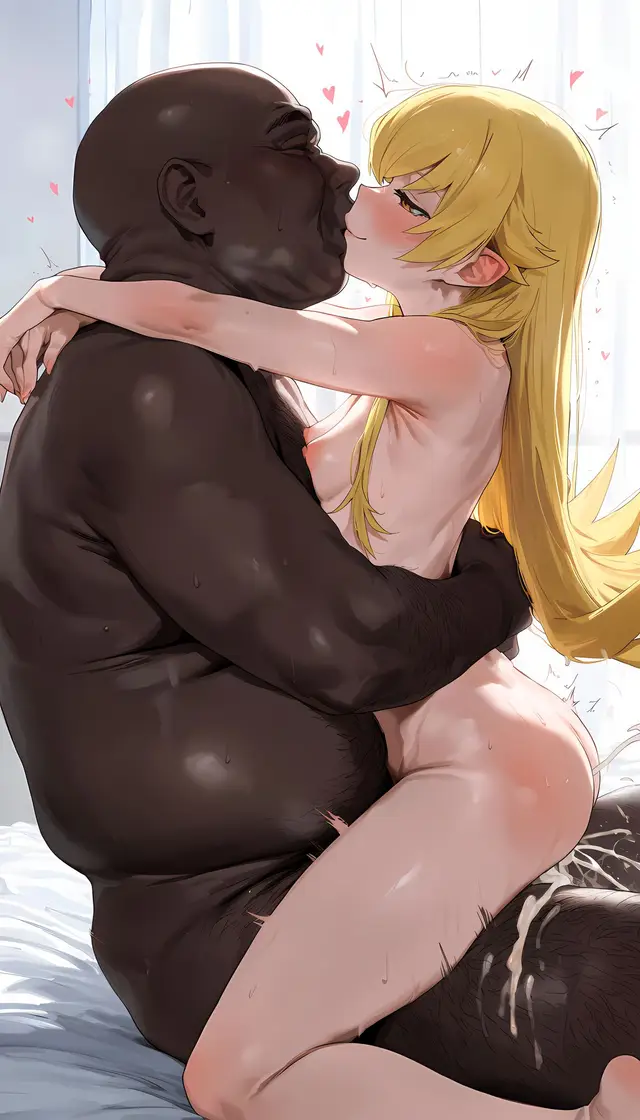 Shinobu Oshino — Bakemonogatari, planche 146. bbm, big penis, dark skin, dilf