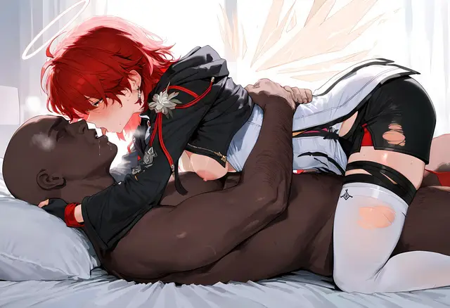 Exusiai — Arknights, planche 28. halo, sole female, bbm, dark skin, dilf, group