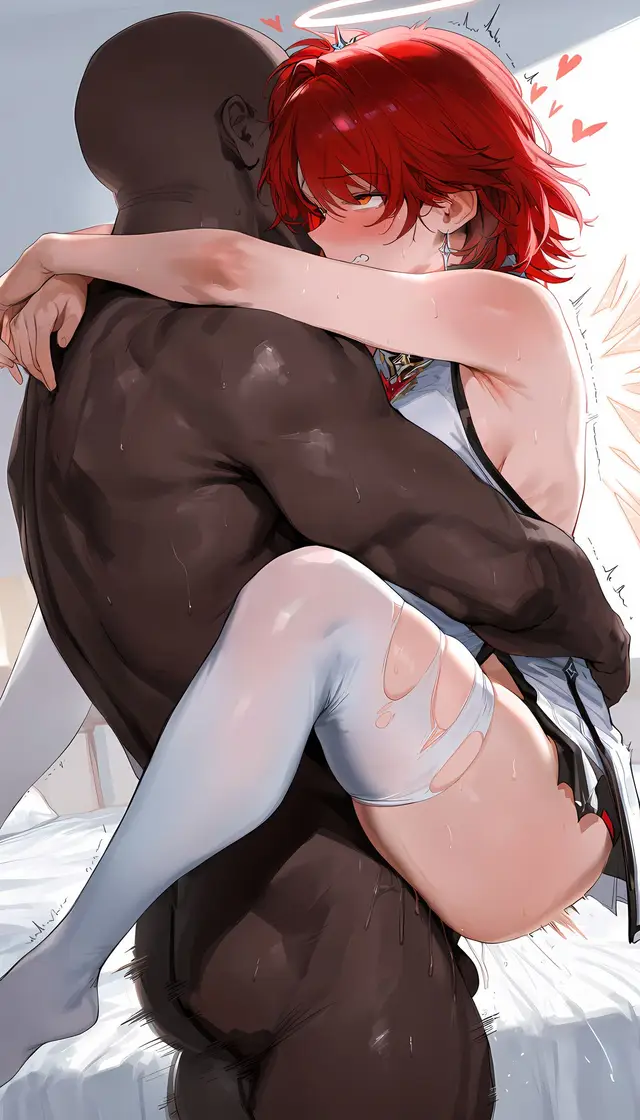 Exusiai — Arknights, planche 103. halo, sole female, bbm, dark skin, dilf, group