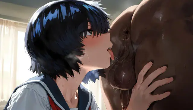 Mikoto Urabe — Nazo no Kanojo X, planche 106. eye-covering bang, bbm, dark skin, dilf