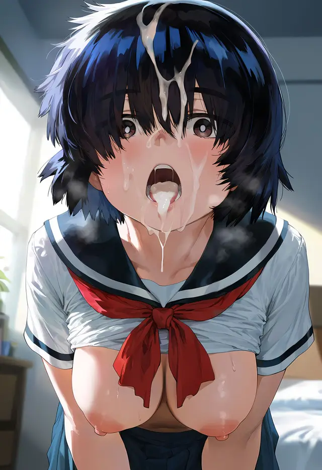 Mikoto Urabe — Nazo no Kanojo X, planche 232. eye-covering bang, bbm, dark skin, dilf