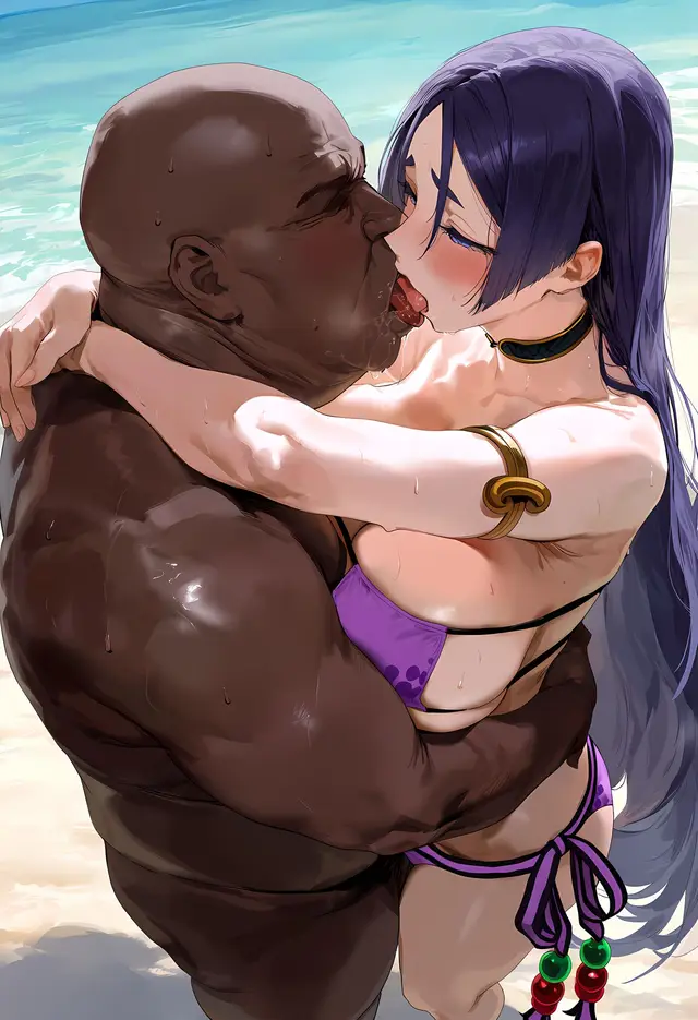 Minamoto no Raikou — Fate Grand Order, planche 11. big breasts, bikini, double penetration, sole female, swimsuit, bald