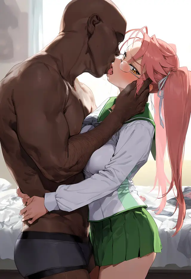 Saya Takagi — Highschool of the Dead, planche 11. glasses, twintails, dark skin