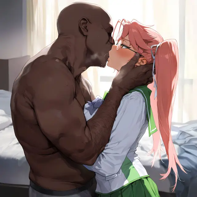 Saya Takagi — Highschool of the Dead, planche 14. glasses, twintails, dark skin