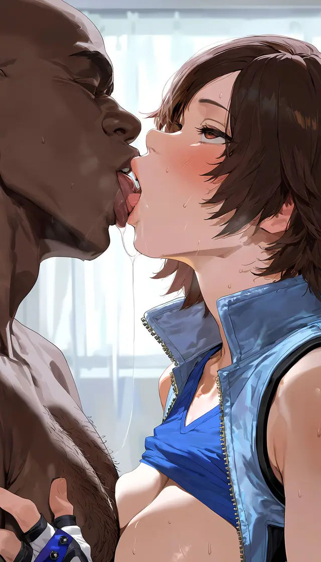 Asuka Kazama — Tekken, planche 26. big breasts, blowjob, kissing, nakadashi, sole female, bald