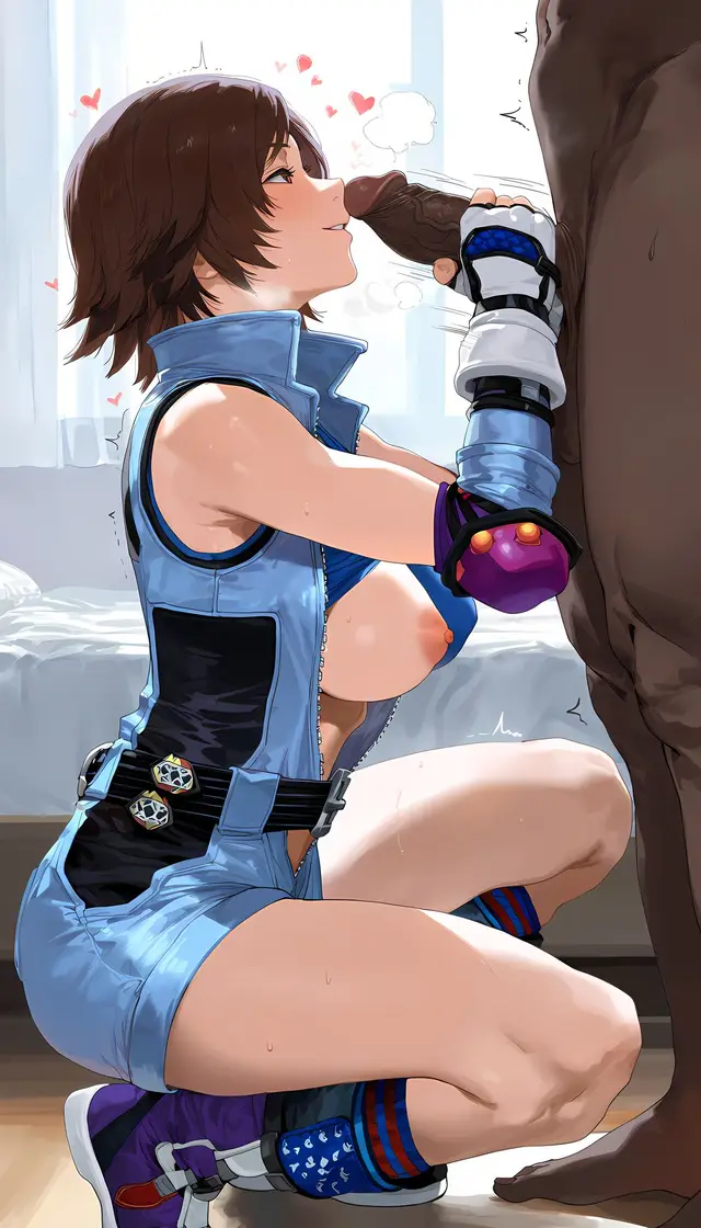 Asuka Kazama — Tekken, planche 90. big breasts, blowjob, kissing, nakadashi, sole female, bald