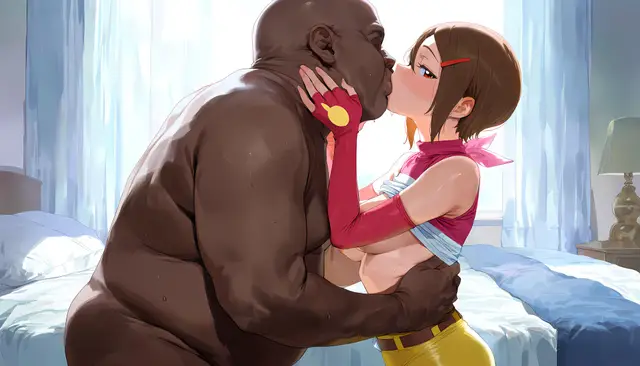 Kari Kamiya, planche 18. ahegao, blowjob, gloves, hotpants, nakadashi, sole female