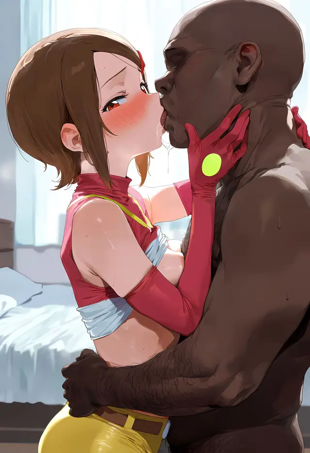 Kari Kamiya, planche 21. ahegao, blowjob, gloves, hotpants, nakadashi, sole female