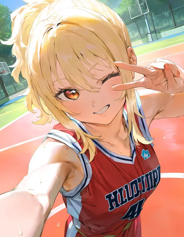 Ai Miyashita — Love Live Nijigasaki High School Idol Club, planche 4. sole female, bald, dark skin