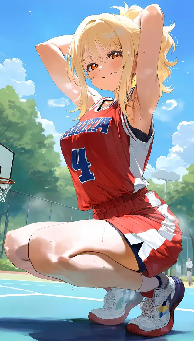 Ai Miyashita — Love Live Nijigasaki High School Idol Club, planche 16. sole female, bald, dark skin