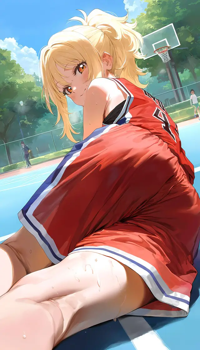 Ai Miyashita — Love Live Nijigasaki High School Idol Club, planche 25. sole female, bald, dark skin
