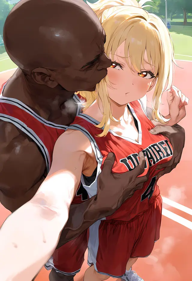 Ai Miyashita — Love Live Nijigasaki High School Idol Club, planche 36. sole female, bald, dark skin
