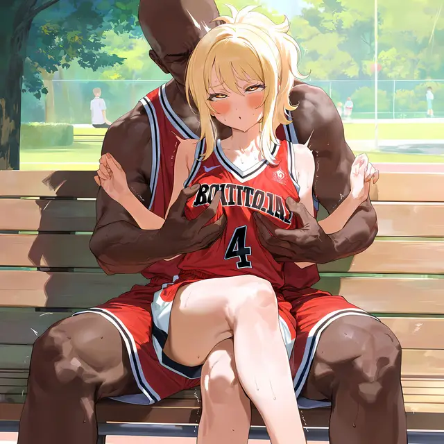 Ai Miyashita — Love Live Nijigasaki High School Idol Club, planche 46. sole female, bald, dark skin