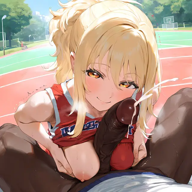 Ai Miyashita — Love Live Nijigasaki High School Idol Club, planche 72. sole female, bald, dark skin