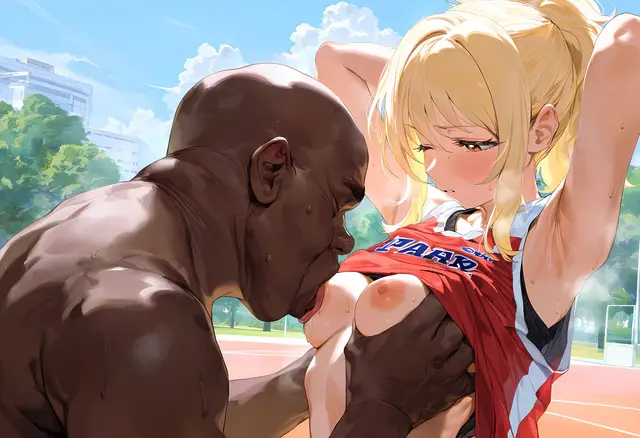 Ai Miyashita — Love Live Nijigasaki High School Idol Club, planche 114. sole female, bald, dark skin