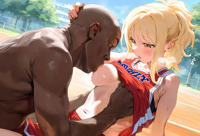 Ai Miyashita — Love Live Nijigasaki High School Idol Club, planche 116. sole female, bald, dark skin