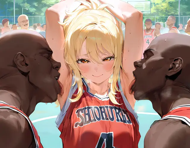 Ai Miyashita — Love Live Nijigasaki High School Idol Club, planche 248. sole female, bald, dark skin