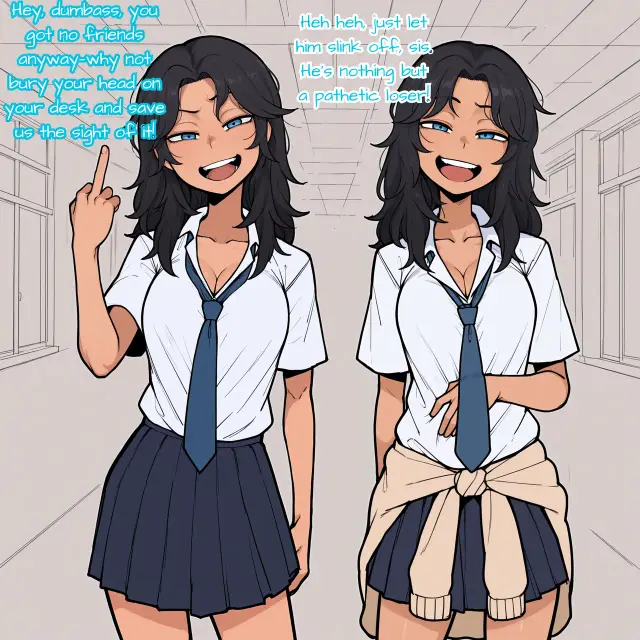 My childhood friends are bullies, planche 3. twins