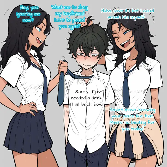 My childhood friends are bullies, planche 4. twins