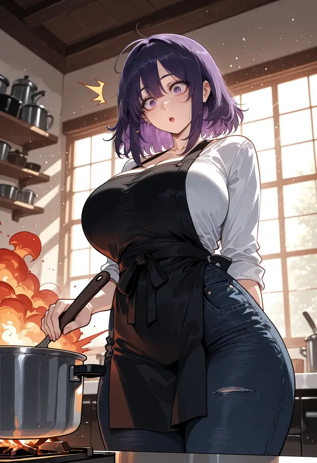 Shizuku Kuroe — Sono Bisque Doll Wa Koi O Suru, planche 293. Miyu, ahegao, anal, apparel bukkake, apron, assjob