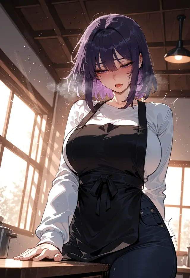 Shizuku Kuroe — Sono Bisque Doll Wa Koi O Suru, planche 398. Miyu, ahegao, anal, apparel bukkake, apron, assjob