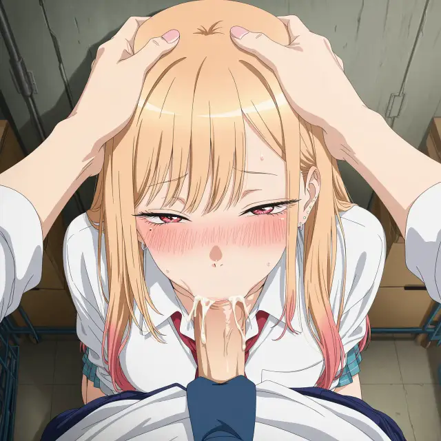 Marin Kitagawa, Wakana Gojou — Sono Bisque Doll Wa Koi O Suru, planche 32. schoolgirl uniform, sole female, classroom, schoolboy uniform, sole male