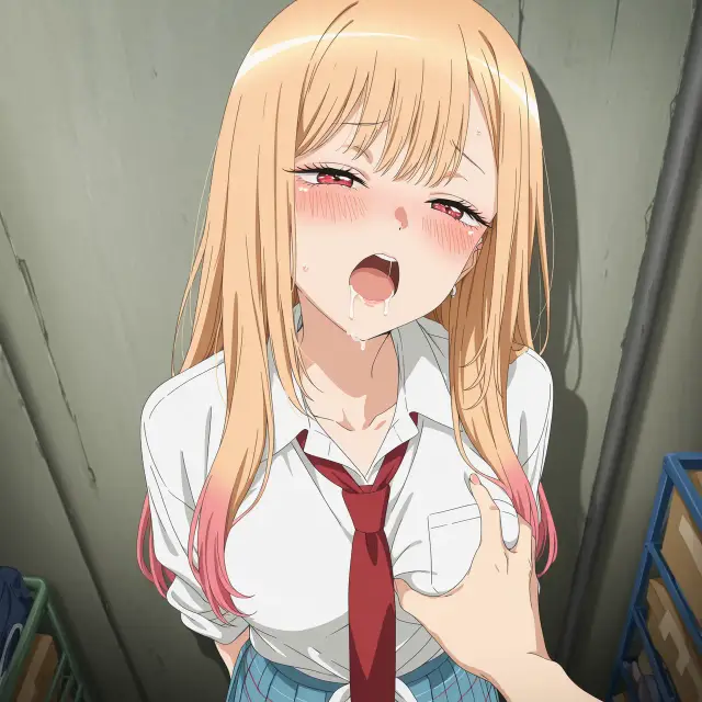 Marin Kitagawa, Wakana Gojou — Sono Bisque Doll Wa Koi O Suru, planche 36. schoolgirl uniform, sole female, classroom, schoolboy uniform, sole male