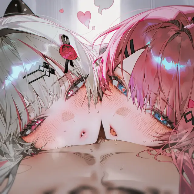 Ishigami Nozomi, Kuramochi Meruto — Nijisanji, planche 2. vtuber, ffm threesome