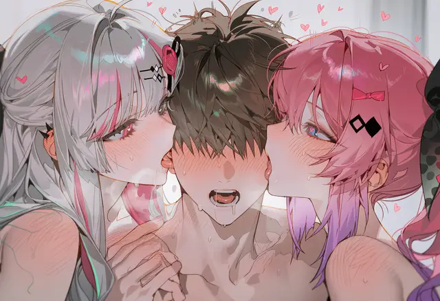 Ishigami Nozomi, Kuramochi Meruto — Nijisanji, planche 5. vtuber, ffm threesome