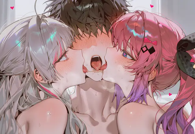 Ishigami Nozomi, Kuramochi Meruto — Nijisanji, planche 6. vtuber, ffm threesome