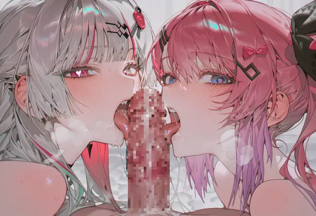 Ishigami Nozomi, Kuramochi Meruto — Nijisanji, planche 24. vtuber, ffm threesome
