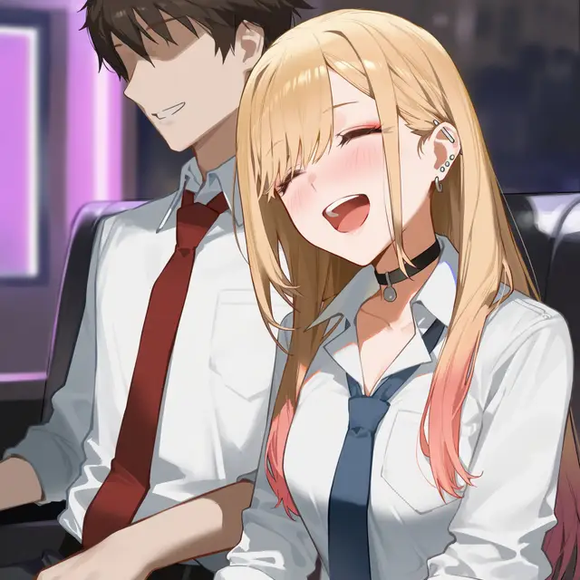 Marin Kitagawa — Sono Bisque Doll Wa Koi O Suru, planche 6. double penetration, drunk, gyaru, schoolgirl uniform, sole female, harem