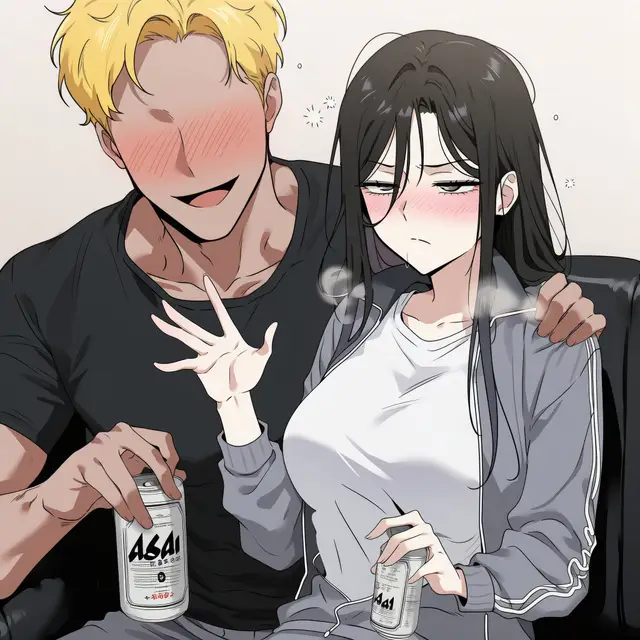 Sanghyeon Kim — Whos That Girl, planche 7. blowjob, condom, cunnilingus, double penetration, drunk, handjob