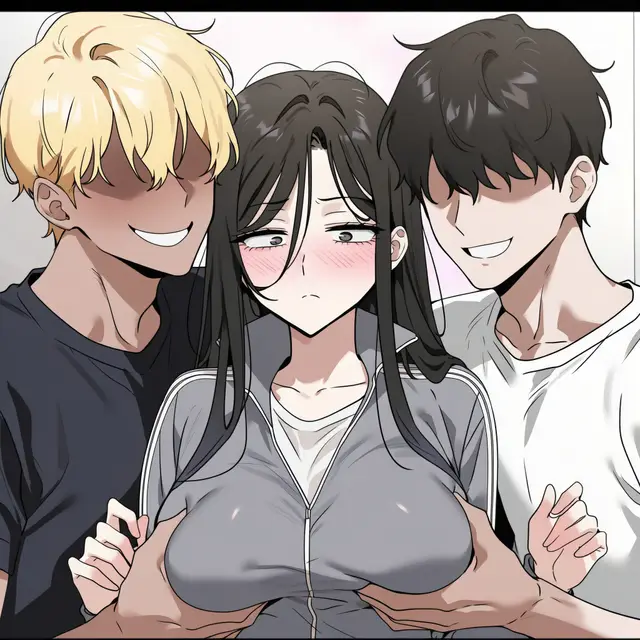 Sanghyeon Kim — Whos That Girl, planche 10. blowjob, condom, cunnilingus, double penetration, drunk, handjob