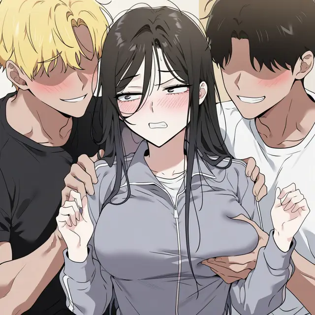 Sanghyeon Kim — Whos That Girl, planche 11. blowjob, condom, cunnilingus, double penetration, drunk, handjob