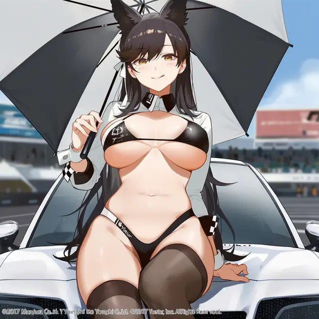 Atago — Azur Lane, planche 2. anal, bikini, blowjob, bukkake, double penetration, kemonomimi