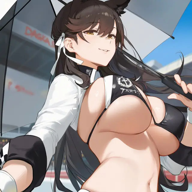 Atago — Azur Lane, planche 6. anal, bikini, blowjob, bukkake, double penetration, kemonomimi