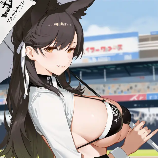 Atago — Azur Lane, planche 8. anal, bikini, blowjob, bukkake, double penetration, kemonomimi