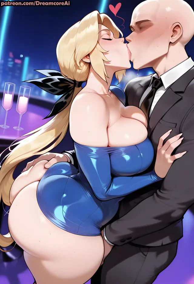 Helena Douglas — Dead or Alive, planche 2. big ass, ponytail, sole female, very long hair, bald