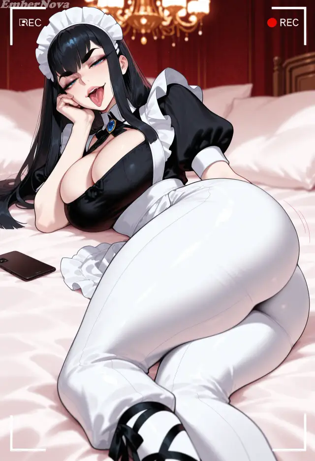 Satsuki Kiryuuin — Kill la Kill, planche 39. apron, maid, sole female, very long hair