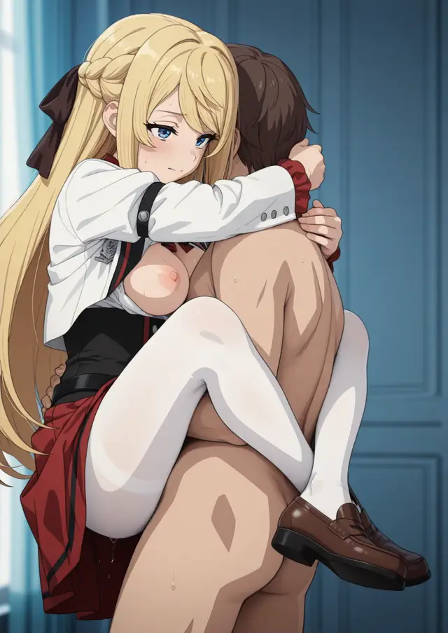 Ariel Anemoi Asura — Mushoku Tensei, planche 53. ahegao, leg lock, pantyhose, schoolgirl uniform