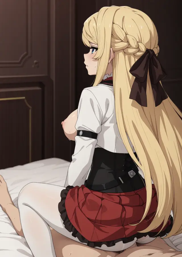 Ariel Anemoi Asura — Mushoku Tensei, planche 71. ahegao, leg lock, pantyhose, schoolgirl uniform