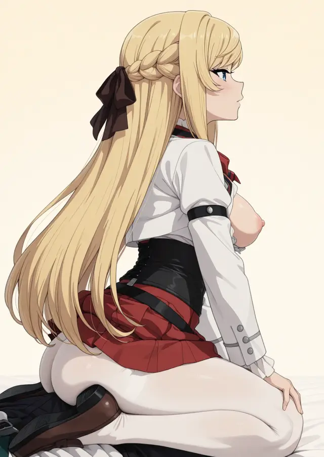 Ariel Anemoi Asura — Mushoku Tensei, planche 75. ahegao, leg lock, pantyhose, schoolgirl uniform