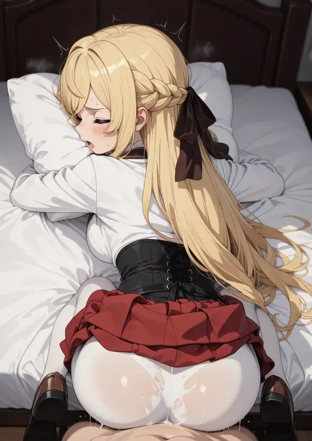 Ariel Anemoi Asura — Mushoku Tensei, planche 176. ahegao, leg lock, pantyhose, schoolgirl uniform