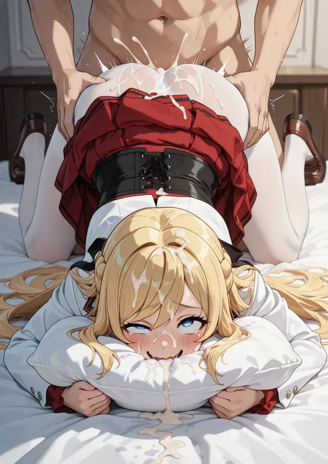Ariel Anemoi Asura — Mushoku Tensei, planche 187. ahegao, leg lock, pantyhose, schoolgirl uniform