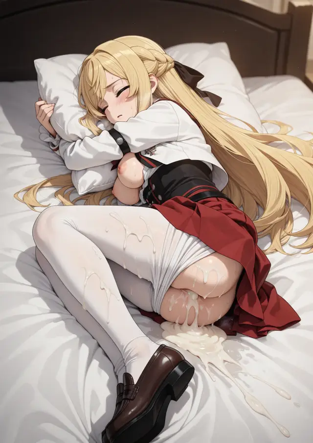 Ariel Anemoi Asura — Mushoku Tensei, planche 223. ahegao, leg lock, pantyhose, schoolgirl uniform